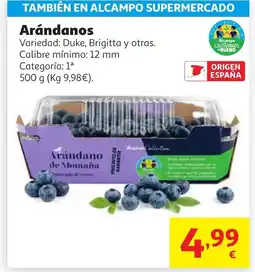 Alcampo Arándanos oferta