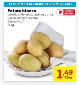 Alcampo Patata blanca oferta