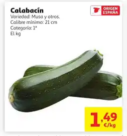 Alcampo Calabacín oferta