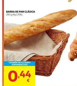 Alcampo Barra de pan clásica oferta