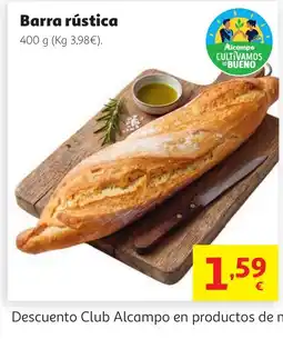 Alcampo Barra rústica oferta