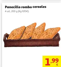 Alcampo Panecillo rombo cereales oferta