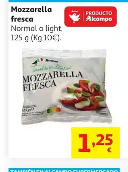 Alcampo Mozzarella fresca oferta