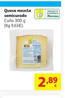 Alcampo Queso mezcla semicurado oferta