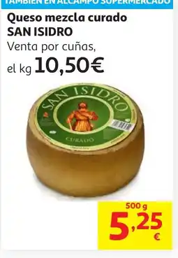 Alcampo SAN ISIDRO Queso mezcla curado oferta