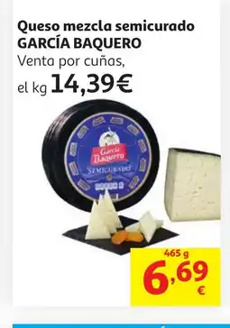 Alcampo GARCÍA BAQUERO Queso mezcla semicurado oferta