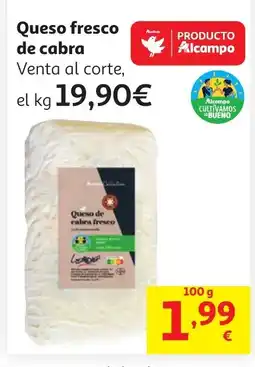 Alcampo Queso fresco de cabra oferta