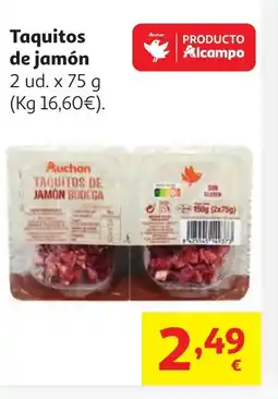 Alcampo Taquitos de jamón oferta