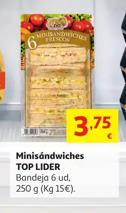 Alcampo TOP LIDER Minisándwiches oferta