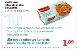 Alcampo BRILLANTE Vasito arroz integral con chía oferta