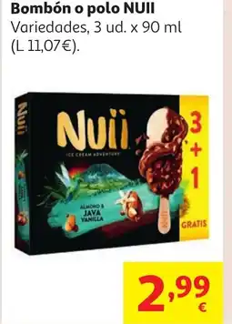Alcampo NUII Bombón o polo oferta