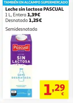 Alcampo PASCUAL Leche sin lactosa oferta