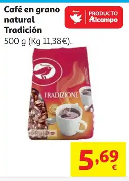 Alcampo Café en grano natural Tradición oferta