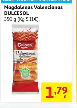 Alcampo DULCESOL Magdalenas Valencianas oferta