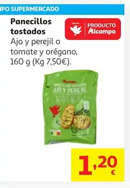 Alcampo Panecillos tostados oferta