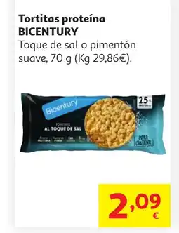 Alcampo BICENTURY Tortitas proteína oferta