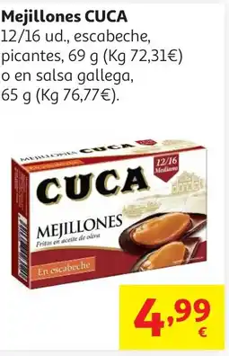 Alcampo CUCA Mejillones oferta