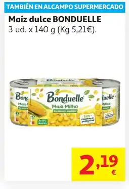 Alcampo BONDUELLE Maíz dulce oferta