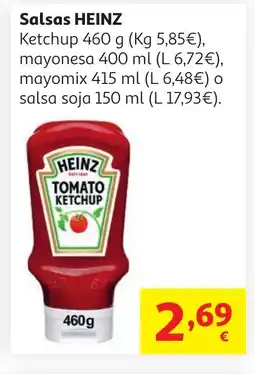 Alcampo alsas HEINZ Salsas oferta