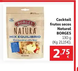 Alcampo BORGES Cocktail frutos secos Natural oferta
