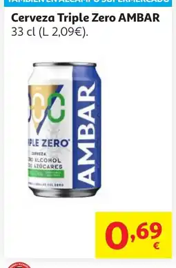 Alcampo AMBAR Cerveza Triple Zero oferta