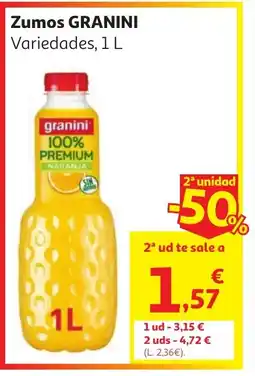 Alcampo GRANINI Zumos oferta