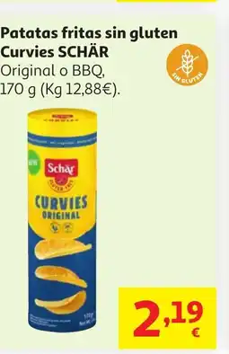 Alcampo SCHÄR Patatas fritas sin gluten Curvies oferta