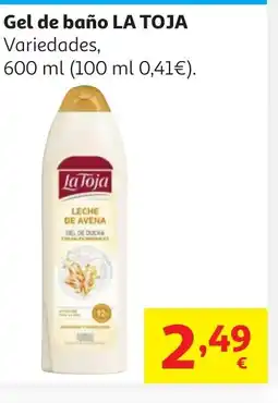 Alcampo LA TOJA Gel de baño oferta