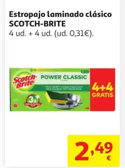 Alcampo SCOTCH-BRITE Estropajo laminado clásico oferta