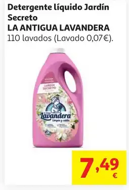 Alcampo LA ANTIGUA LAVANDERA Detergente líquido Jardín Secreto oferta
