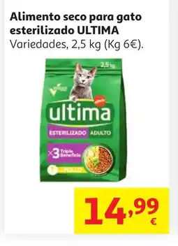Alcampo ULTIMA Alimento seco para gato esterilizado oferta