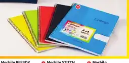 Alcampo COLLEGE Lote 5 cuadernos oferta
