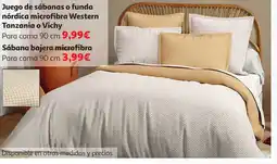 Alcampo Juego de sábanas o funda nórdica microfibra Western oferta
