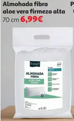 Alcampo Almohada fibra aloe vera firmeza alta oferta