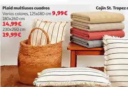 Alcampo Plaid multiusos cuadros oferta