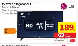 Alcampo LG TV 32"32LQ630B6LA oferta