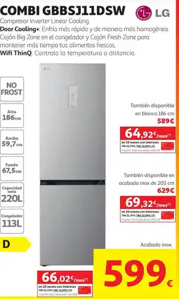 Alcampo LG Combi GBBSJ11DSW oferta