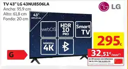 Alcampo LG TV 43" 43NU8506LA oferta