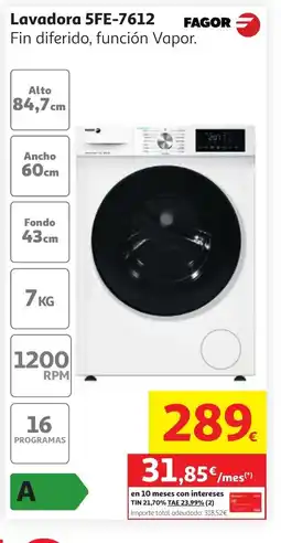 Alcampo FAGOR Lavadora 5FE-7612 oferta