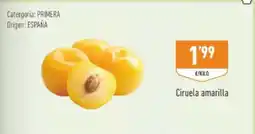Supermercados Deza Ciruela amarilla oferta