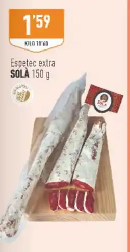 Supermercados Deza SOLÀ Espetec extra oferta
