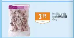Supermercados Deza MARINES Puntillita cruda limpia oferta