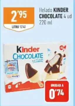 Supermercados Deza KINDER Helado chocolate oferta