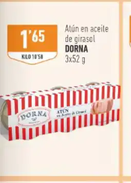Supermercados Deza DORNA Atún en aceite de girasol oferta