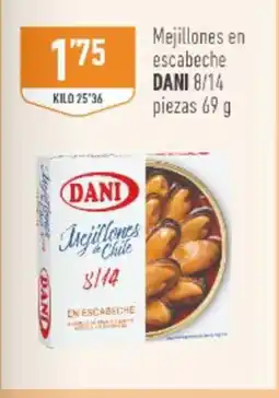 Supermercados Deza DANI Mejillones en escabeche oferta