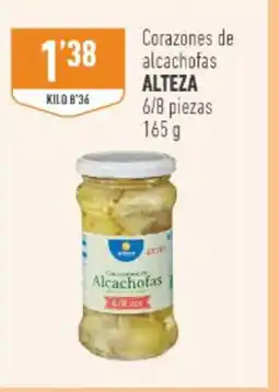 Supermercados Deza ALTEZA Corazones de alcachofas oferta