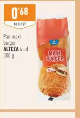 Supermercados Deza ALTEZA Pan maxi burger oferta