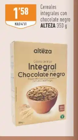 Supermercados Deza ALTEZA Cereales integrales con chocolate negro oferta