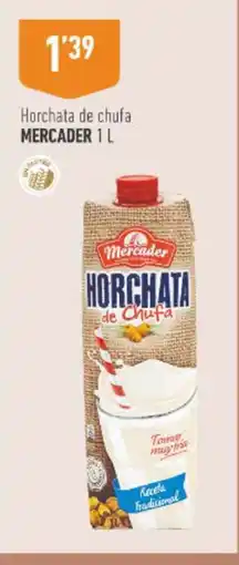 Supermercados Deza MERCADER Horchata de chufa oferta
