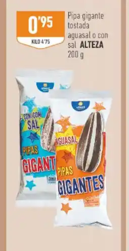 Supermercados Deza ALTEZA Pipa gigante tostada aguasal o con sal oferta